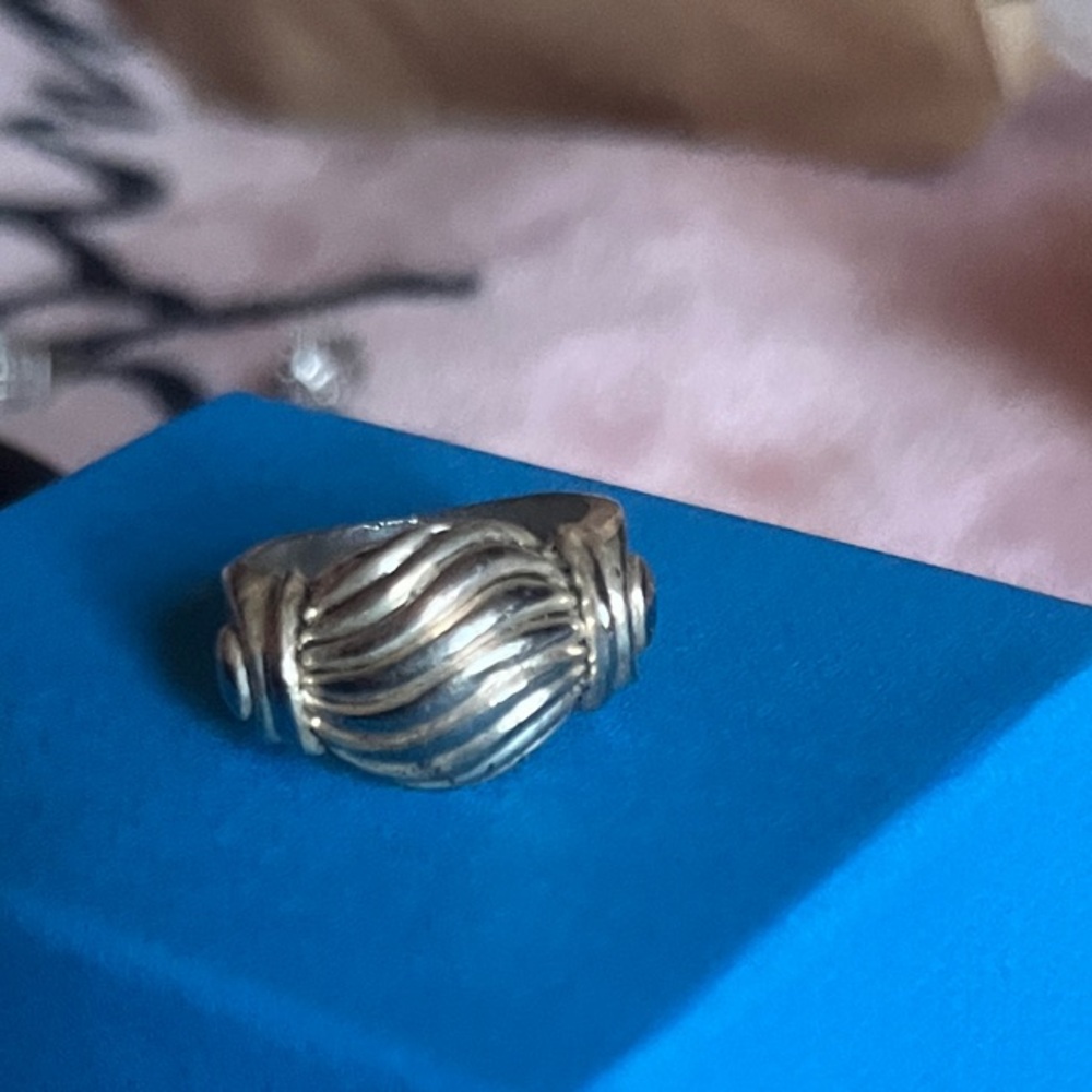 Silver Textured Ring